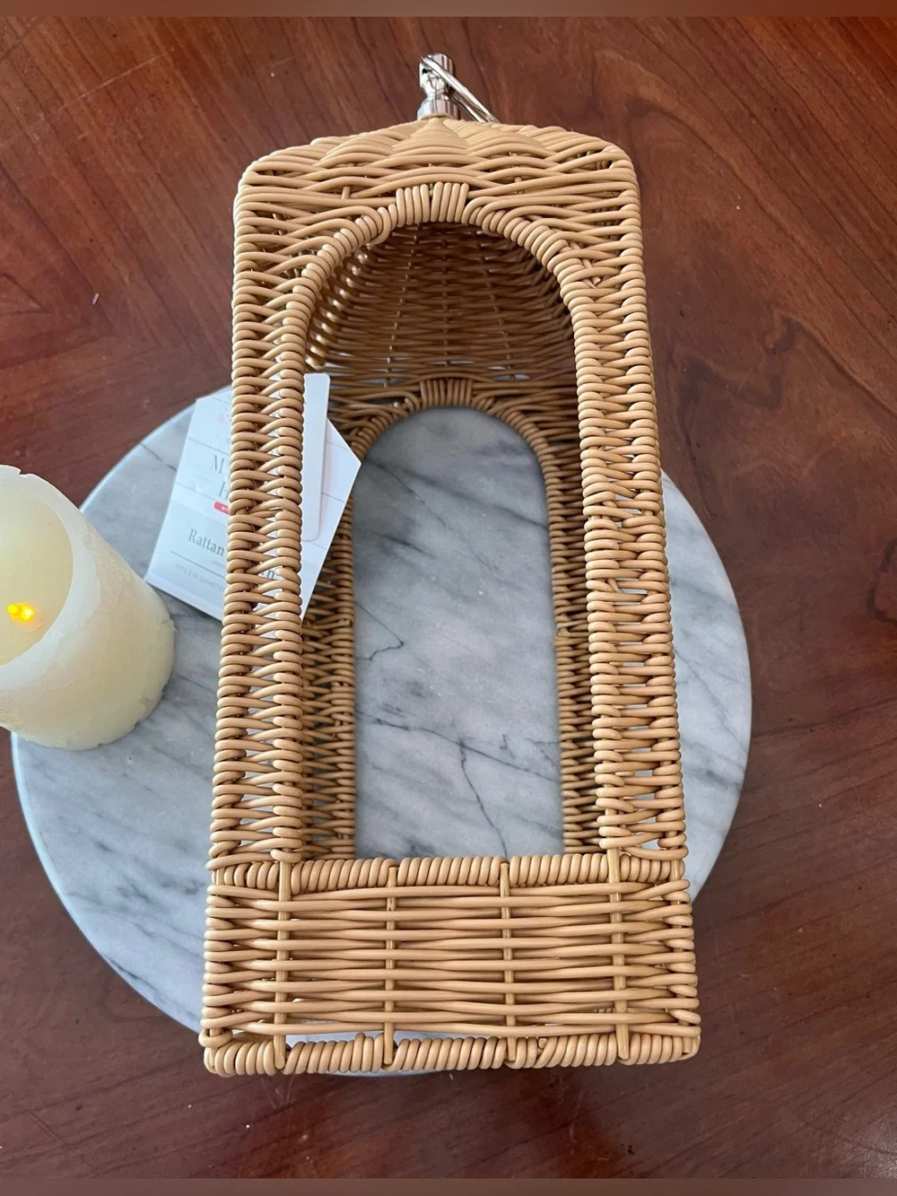 NWT: Rattan Lantern 15” My Texas House by Erin Vogelpohl, Summer Outdoors 2026